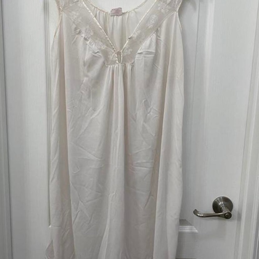 Mini white slip dress white mini nightgown